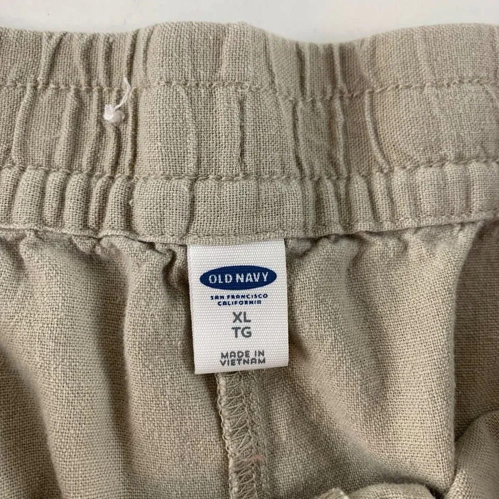 Old Navy Natural Linen Blend Pull On Skirt XL_2